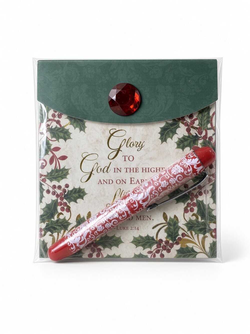 Hobby Lobby Christmas 2012 Notepad Pen Set